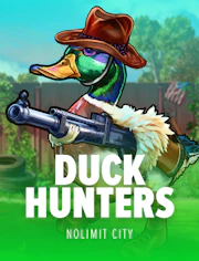Slot con cazadores y patos en una escena divertida de premio